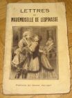 [R11963] Lettres de Mademoiselle de Lespinasse, Melle de Lespinasse