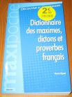 [R17177] Dictionnaire des maximes, dictons et proverbes français, Pierre Ripert